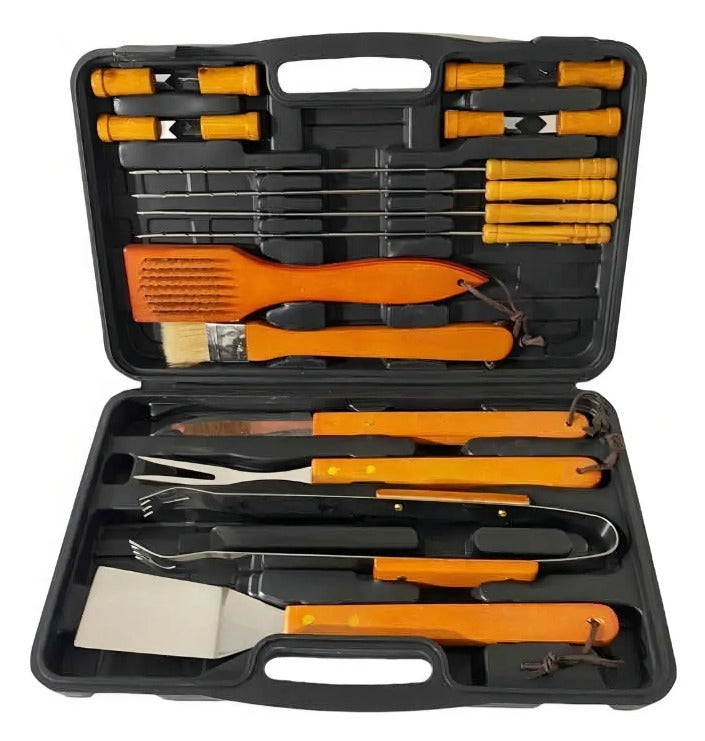 Set Parrilleros Asado Maleta 18 Piezas