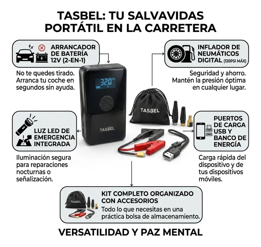 Partidor Arrancador inflador compresor 12 Volt