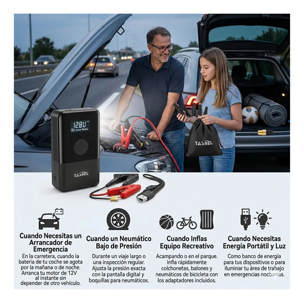 Partidor Arrancador inflador compresor 12 Volt