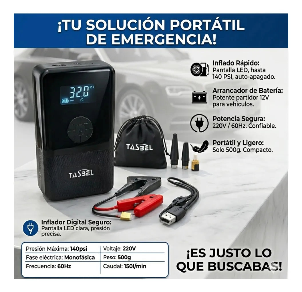 Partidor Arrancador inflador compresor 12 Volt
