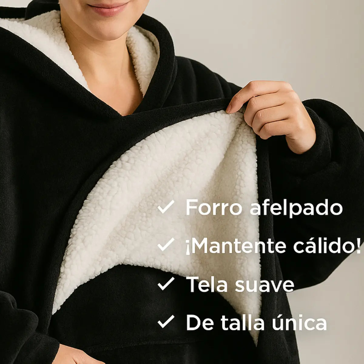 Poleron Sudadera Invierno Polar Sherpa