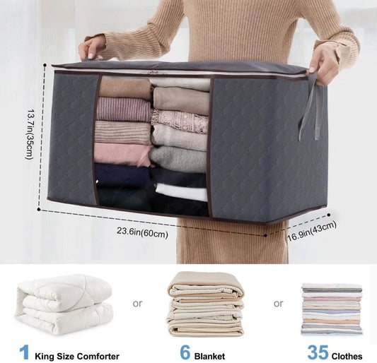 Pack 4 Organizadores 60L Almacenador Ropa
