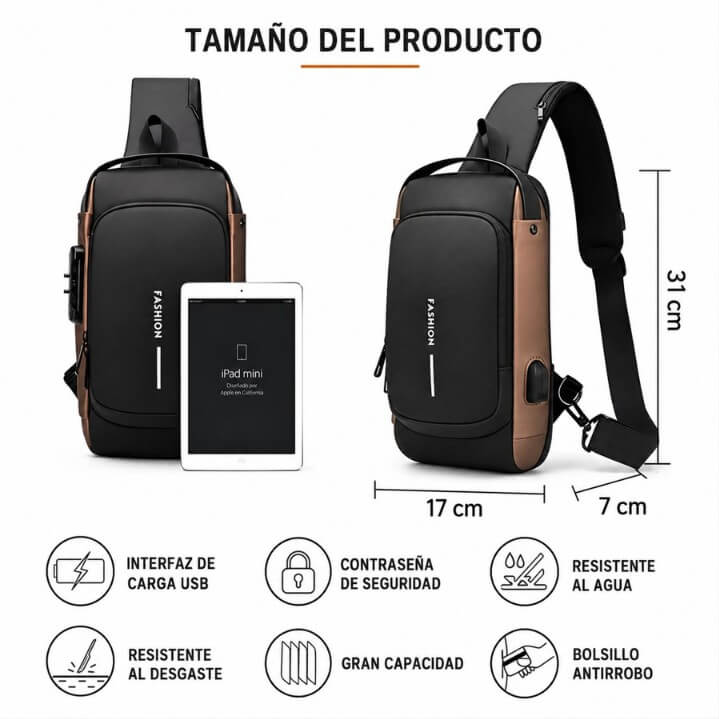 Bolso Mochila Antirrobo