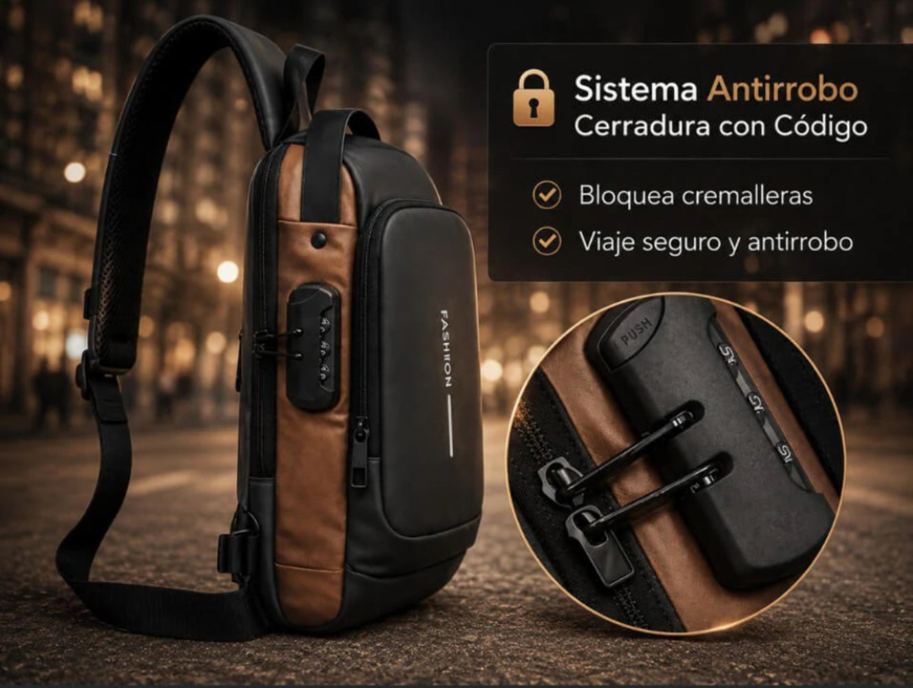 Bolso Mochila Antirrobo