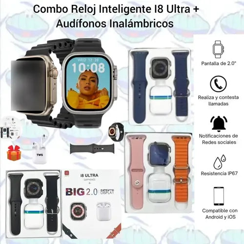 Auriculares Smart Watch 2 en 1