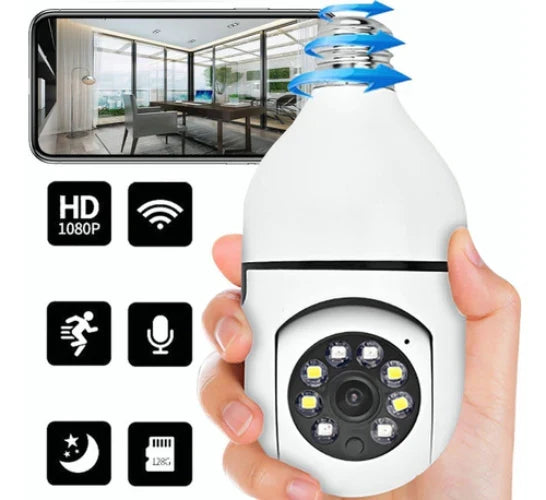 Camara de Seguridad Foco -WIFI IP