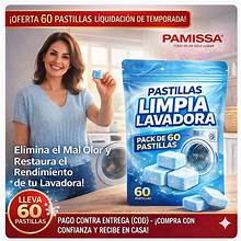 Promo Pastilla Lavadora 5X60 unidades