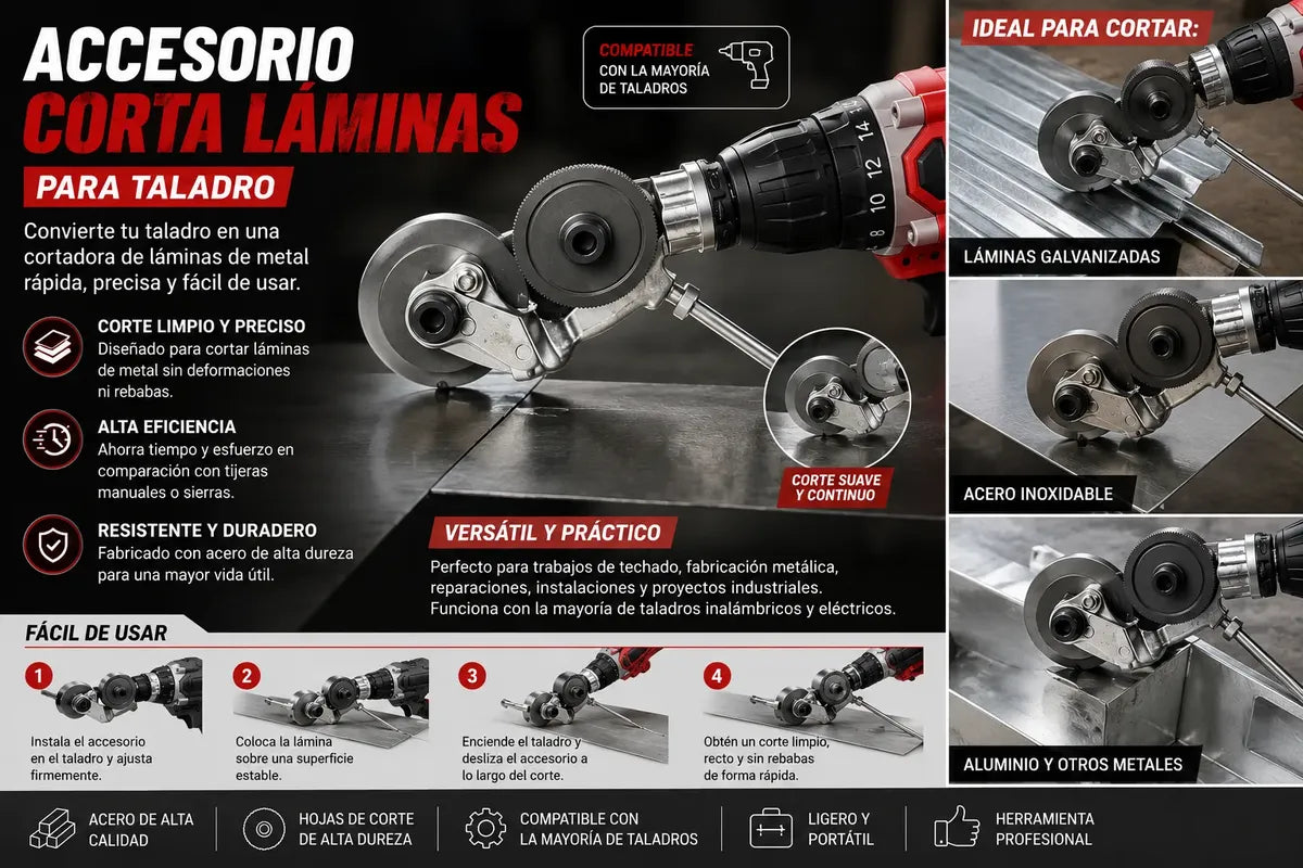 CORTADOR PARA TALADRO METAL UNIVERSAL