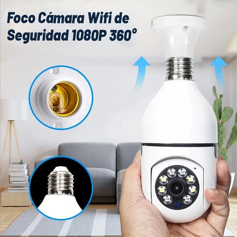 Camara de Seguridad Foco -WIFI IP